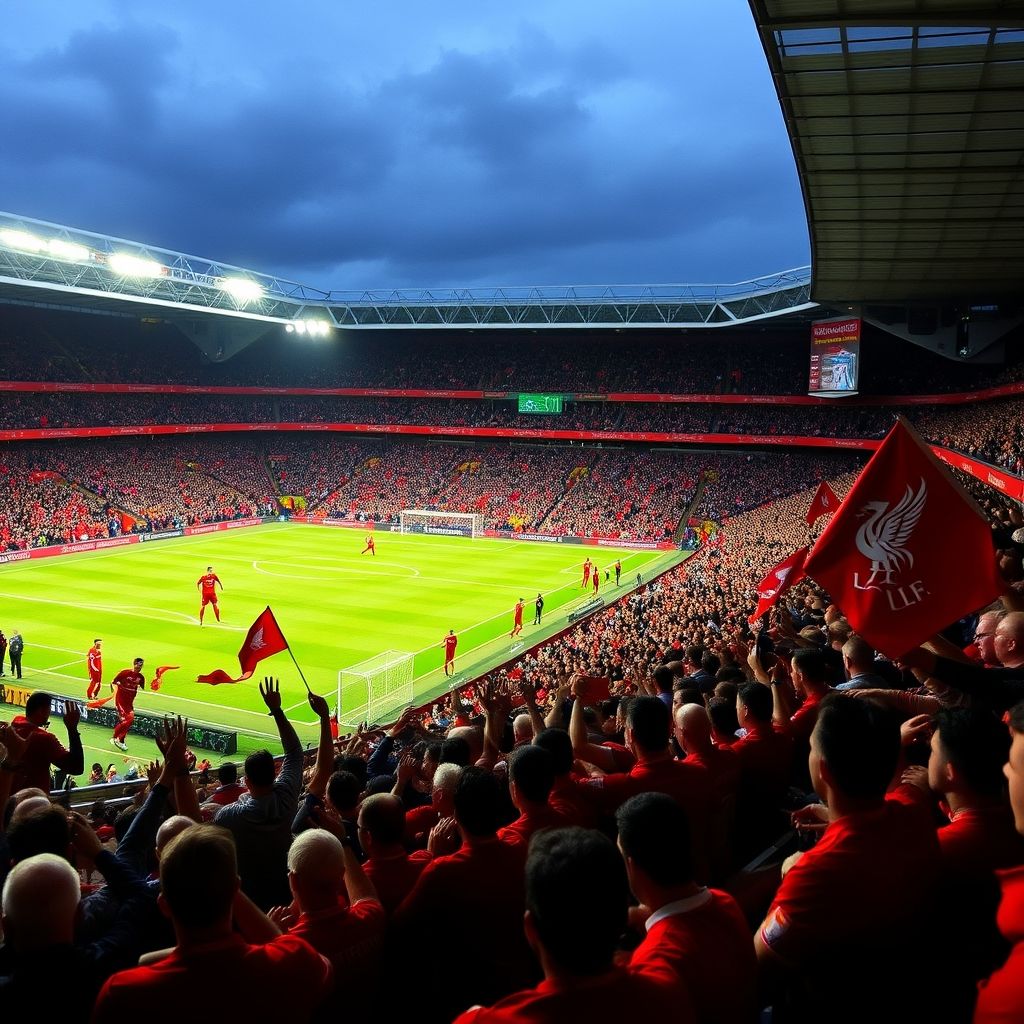 半岛体育人登录入口-恩菲尔德主场气氛火爆，球迷助威成强大后盾